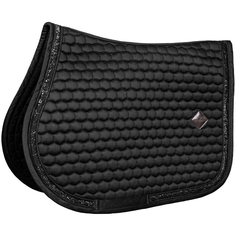 Schabracke Glitter Band Schwarz