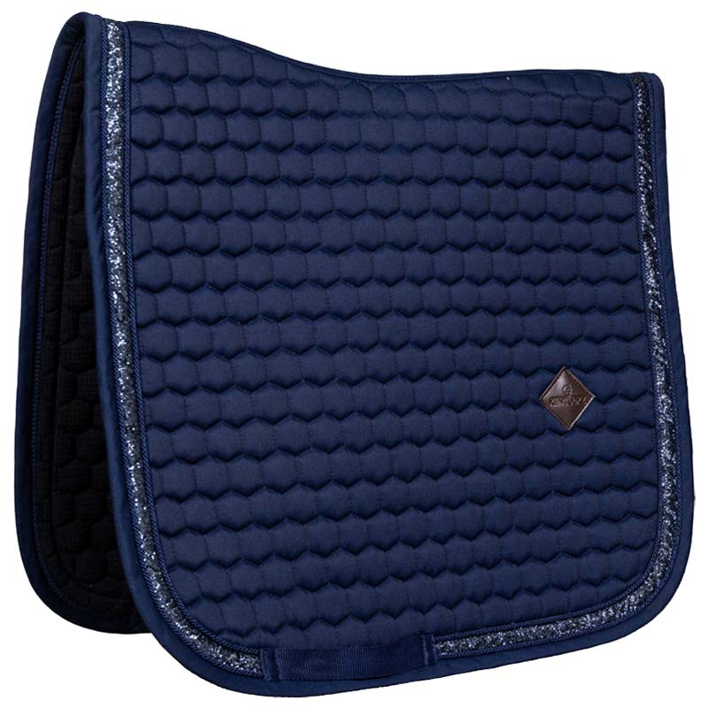 Dressurschabracke Glitter Band Marineblau