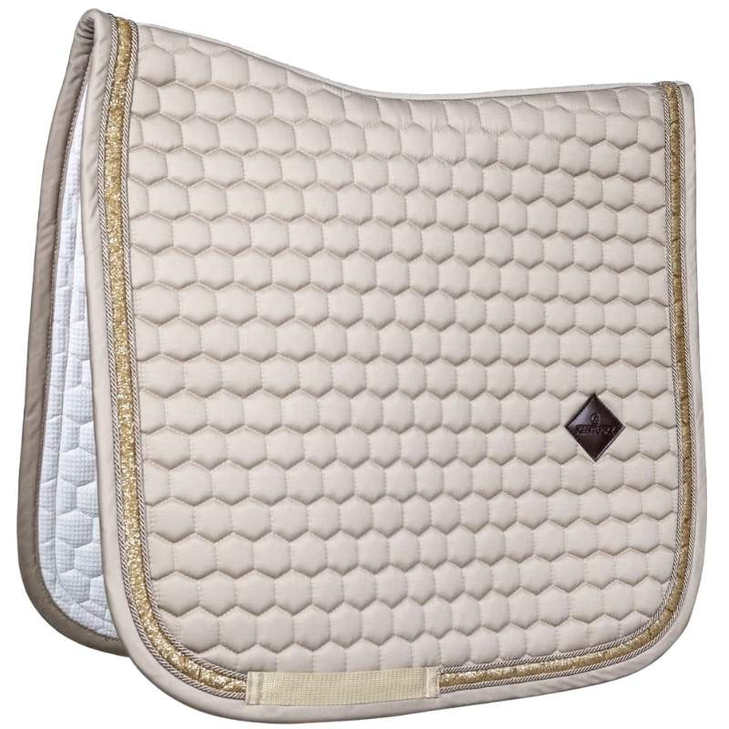 Dressurschabracke Glitter Band Beige