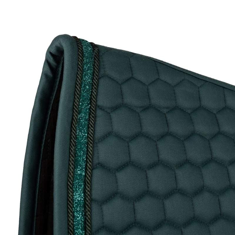 Dressurschabracke Glitter Band Smaragdgrün