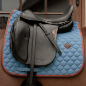 Dressurschabracke Onion Quilt Leather Blau Dressurschabracke Onion Quilt Leather Blau