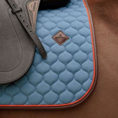 Dressurschabracke Onion Quilt Leather Blau Dressurschabracke Onion Quilt Leather Blau
