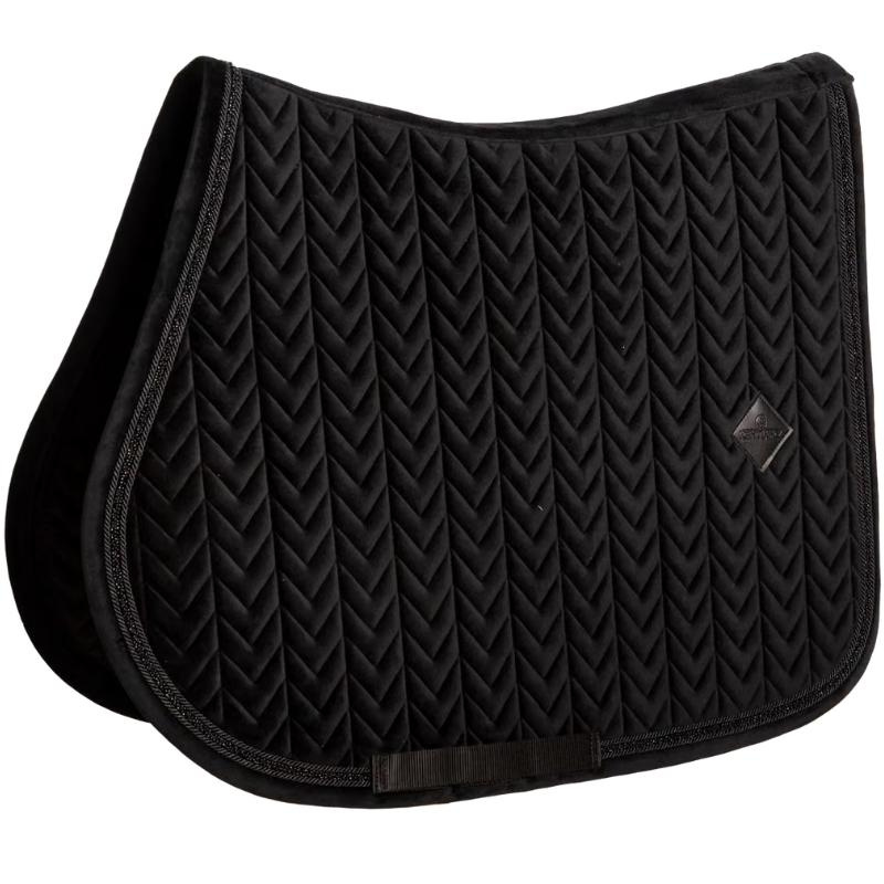 Schabracke Velvet Mini Pearls Schwarz