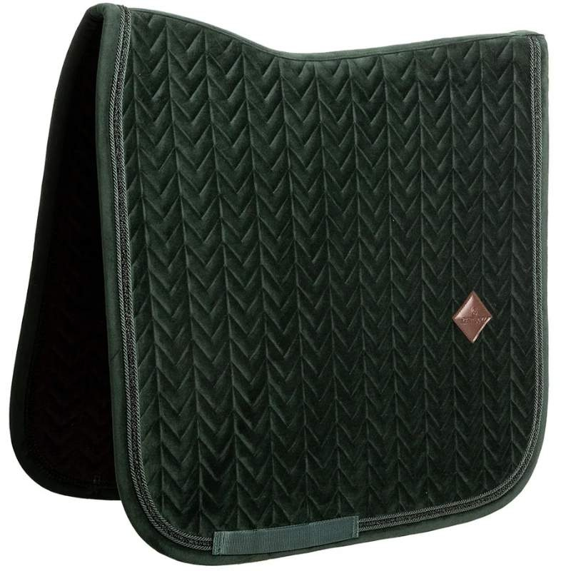 Dressurschabracke Velvet Mini Pearls Grün