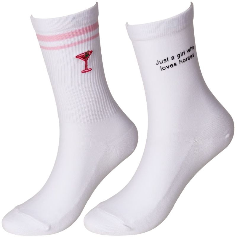 Socken Loves Horses 2-pack Weiß