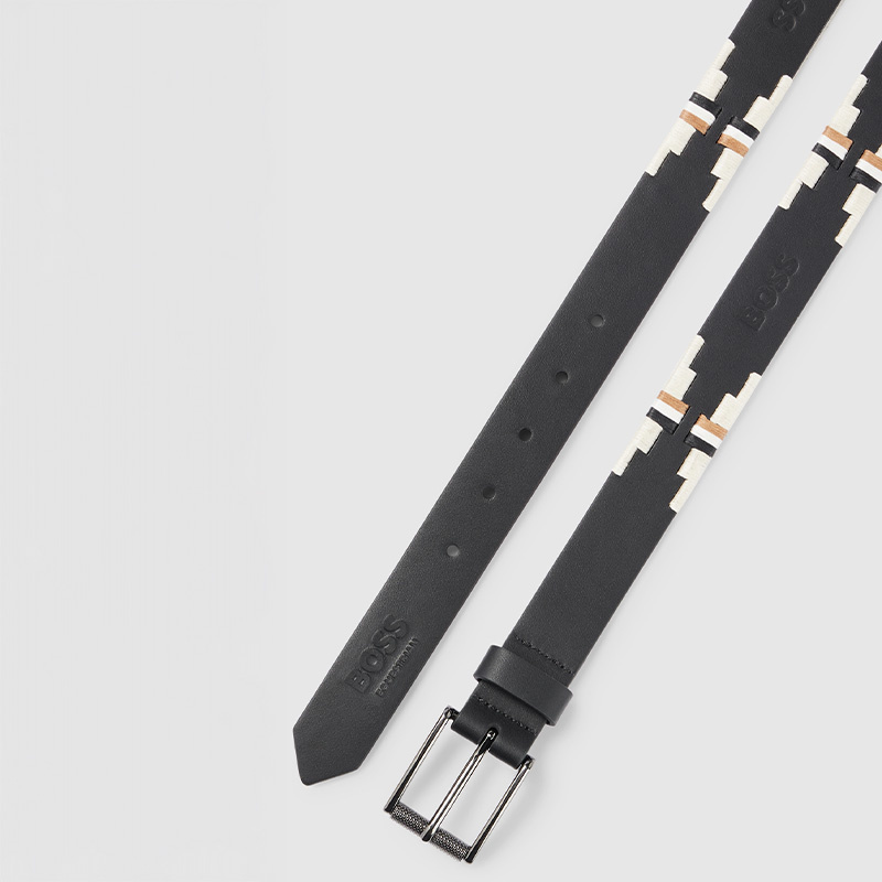 Gürtel Polo Signature Schwarz