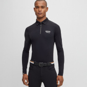 Funktionsshirt Elton Signature Stripe Polo Unisex Schwarz Funktionsshirt Elton Signature Stripe Polo Unisex Schwarz