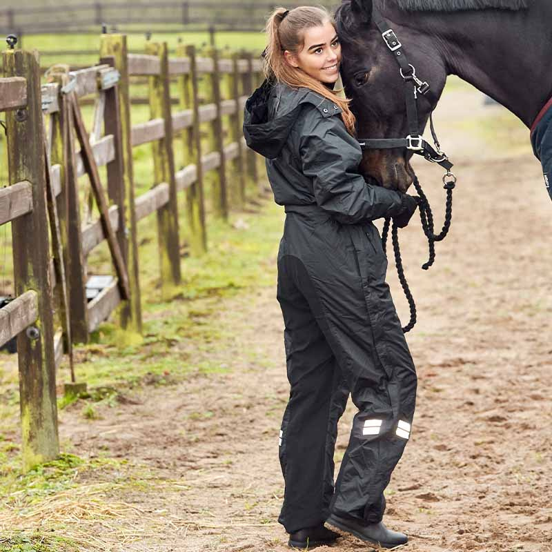 Reitoverall Quebec Schwarz