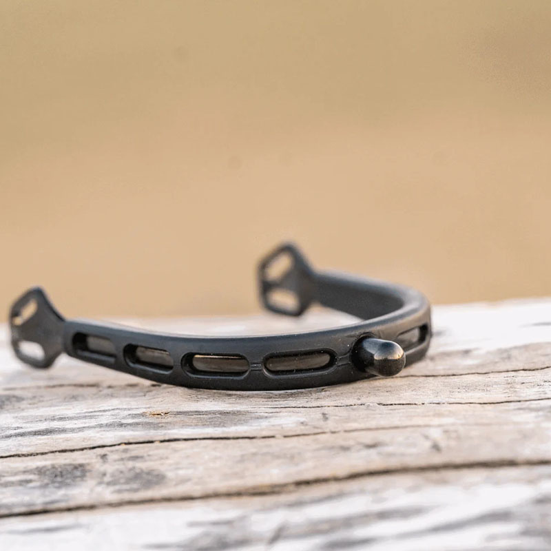 Sporen Ultra Fit Extra Grip 15mm Rounded Schwarz/Anthracite