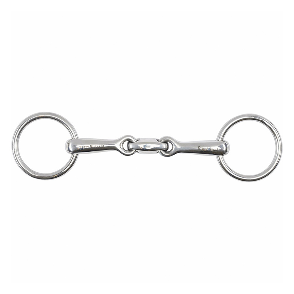 Doppelt gebrochenes Lock-Up Gebiss mit losen Ringen HG