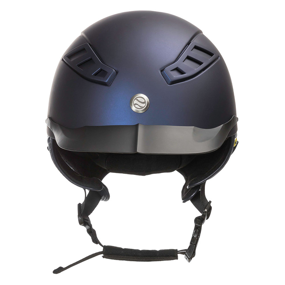 EQ3 Lynx Smooth Top Riding Helmet Navy Blue