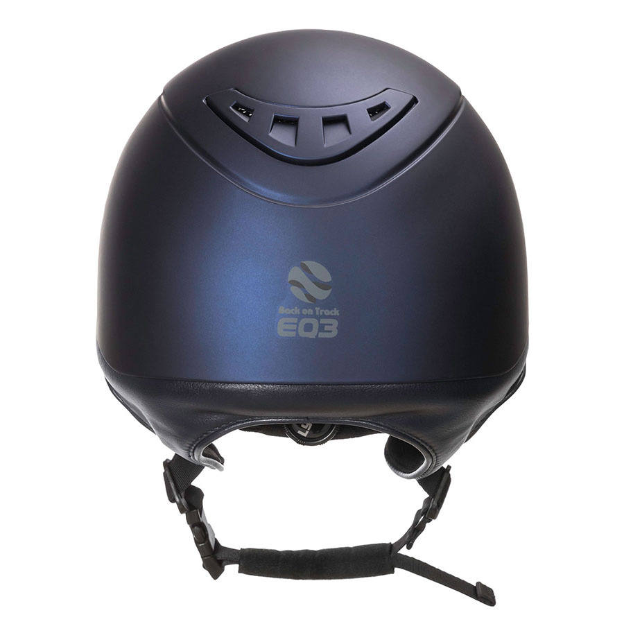 EQ3 Lynx Smooth Top Riding Helmet Navy Blue