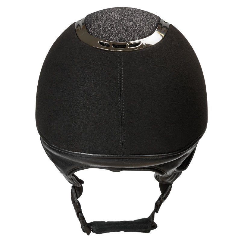 Reithelm EQ3 Pardus mit Schraube Microfiber Glitzer Schwarz Sand