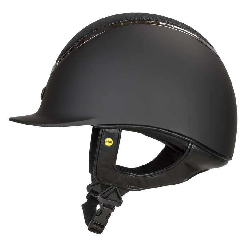 Reithelm EQ3 Pardus mit Schraube Smooth Top Glitzer Schwarz Sand
