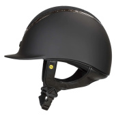 Reithelm EQ3 Pardus mit Schraube Smooth Top Glitzer Schwarz Sand Reithelm EQ3 Pardus mit Schraube Smooth Top Glitzer Schwarz Sand