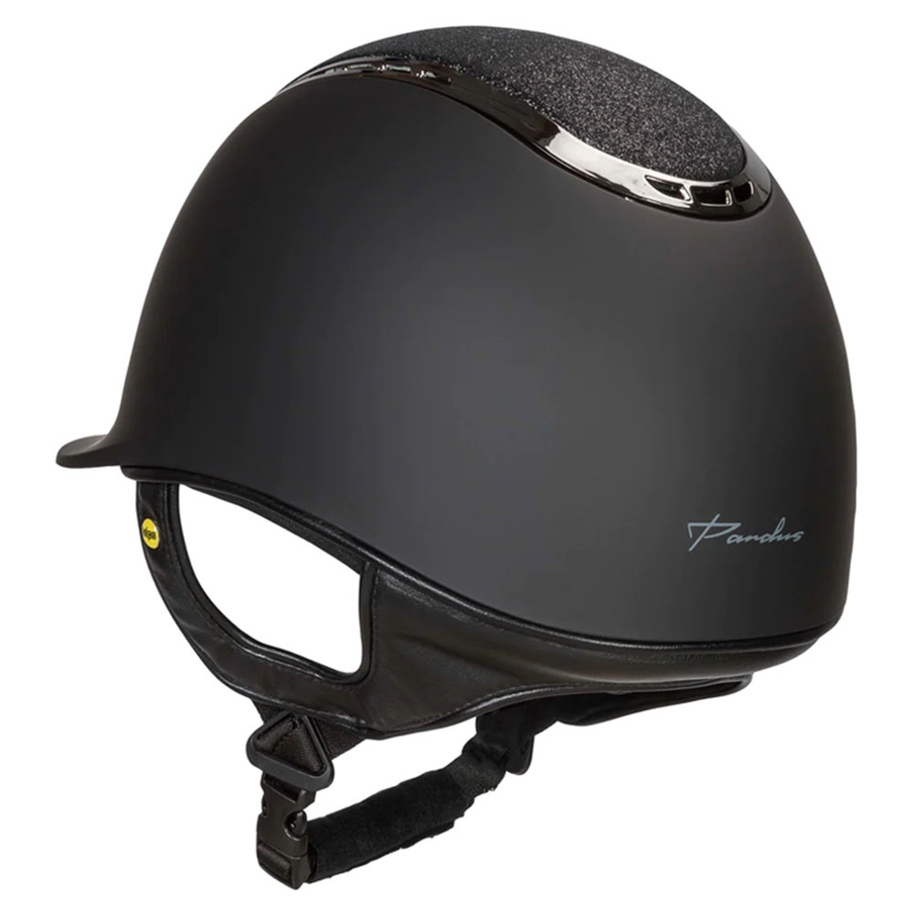 Reithelm EQ3 Pardus mit Schraube Smooth Top Glitzer Schwarz Sand