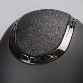 Reithelm EQ3 Pardus mit Schraube Smooth Top Glitzer Schwarz Sand Reithelm EQ3 Pardus mit Schraube Smooth Top Glitzer Schwarz Sand
