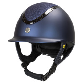 Reithelm EQ3 Pardus mit Schraube Smooth Top Glitzer Marineblau Sand Reithelm EQ3 Pardus mit Schraube Smooth Top Glitzer Marineblau Sand
