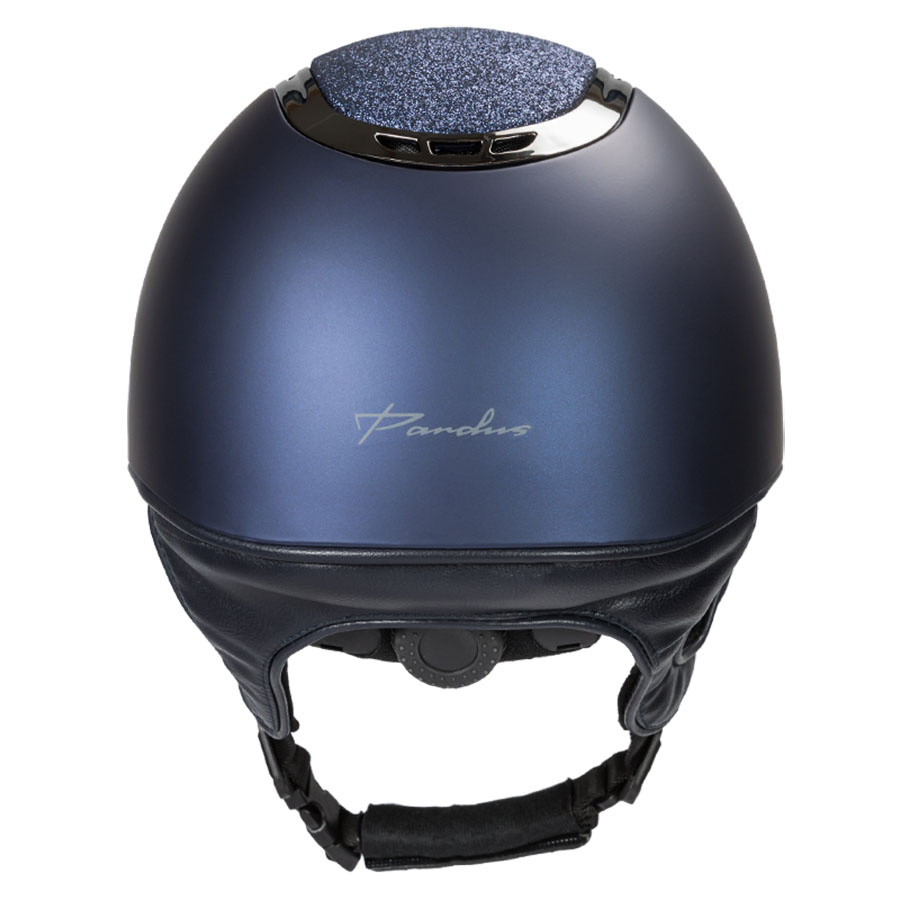 Reithelm EQ3 Pardus mit Schraube Smooth Top Glitzer Marineblau Sand