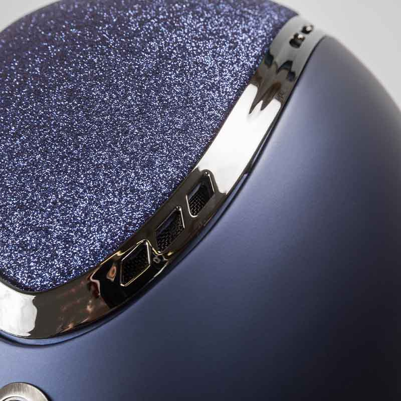 Reithelm EQ3 Pardus mit Schraube Smooth Top Glitzer Marineblau Sand