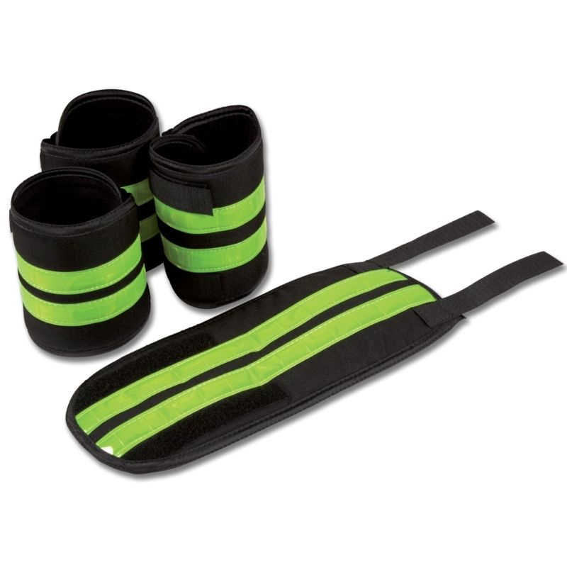 Beinreflektoren Set 4-pack Schwarz/Gelb