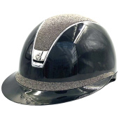 Reithelm Miss Shield 2.0 Glossy Chrome Crystal Fabric Metal Eclipse Schwarz Reithelm Miss Shield 2.0 Glossy Chrome Crystal Fabric Metal Eclipse Schwarz
