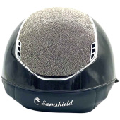 Reithelm Miss Shield 2.0 Glossy Chrome Crystal Fabric Metal Eclipse Schwarz Reithelm Miss Shield 2.0 Glossy Chrome Crystal Fabric Metal Eclipse Schwarz
