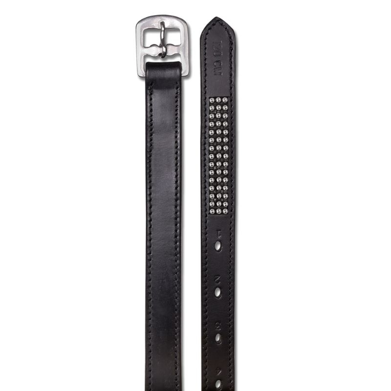 Steigbügelriemen Silverstar Schwarz/Silber