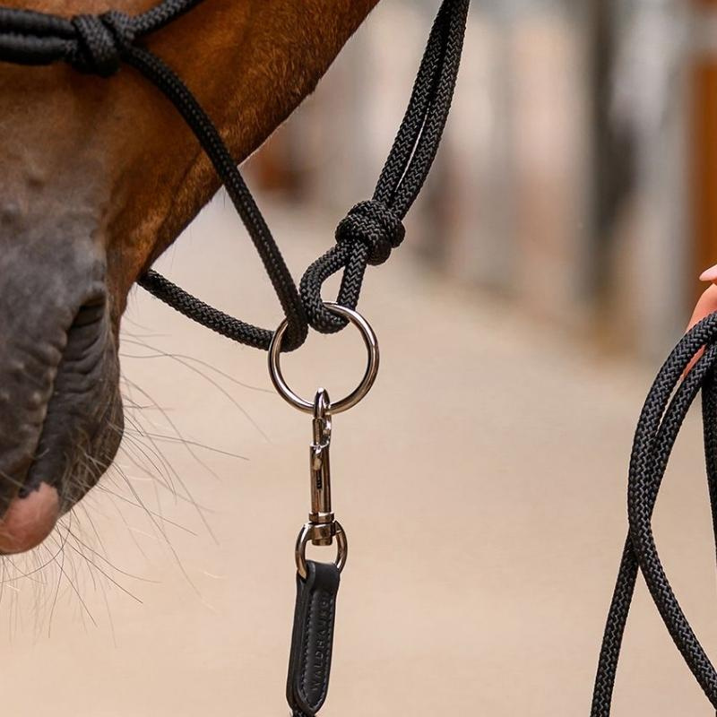 Knotenhalfter Movable Ring Schwarz