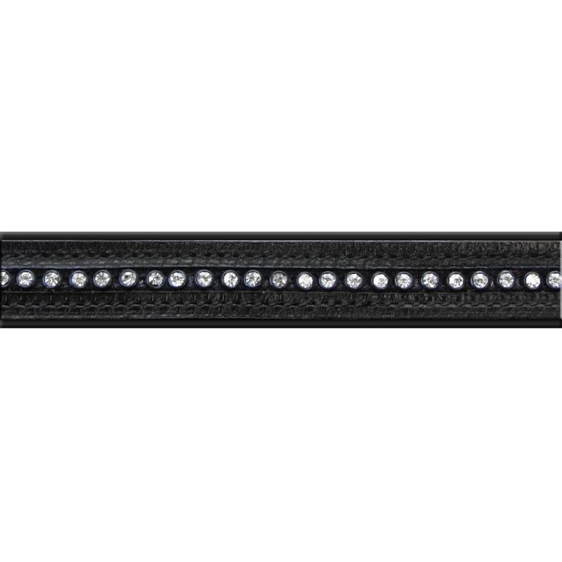 Lederhalfter Diamond Schwarz/Silber