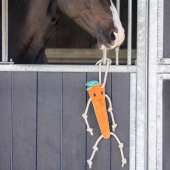 Pferdespielzeug Karotte aus Leder ECO Orange