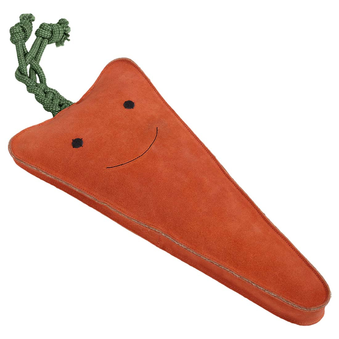 Pferdespielzeug Karotte XL aus Leder ECO Orange