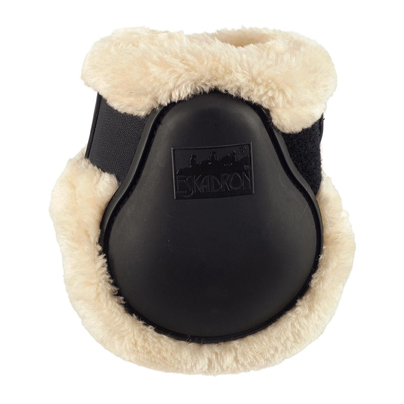 Streichkappen Protection Fauxfur Schwarz