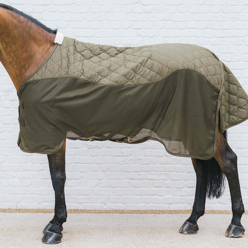Transport Decke Combo Cooler Fleece Grün