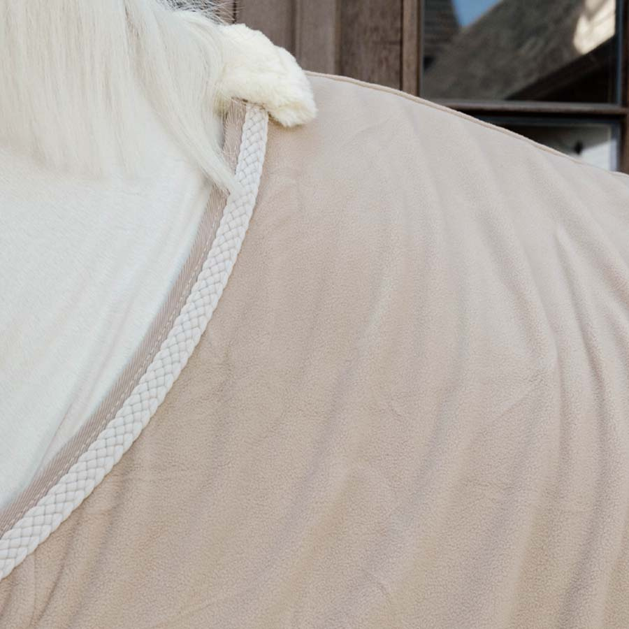 Fleecedecke Plaited Rope Beige