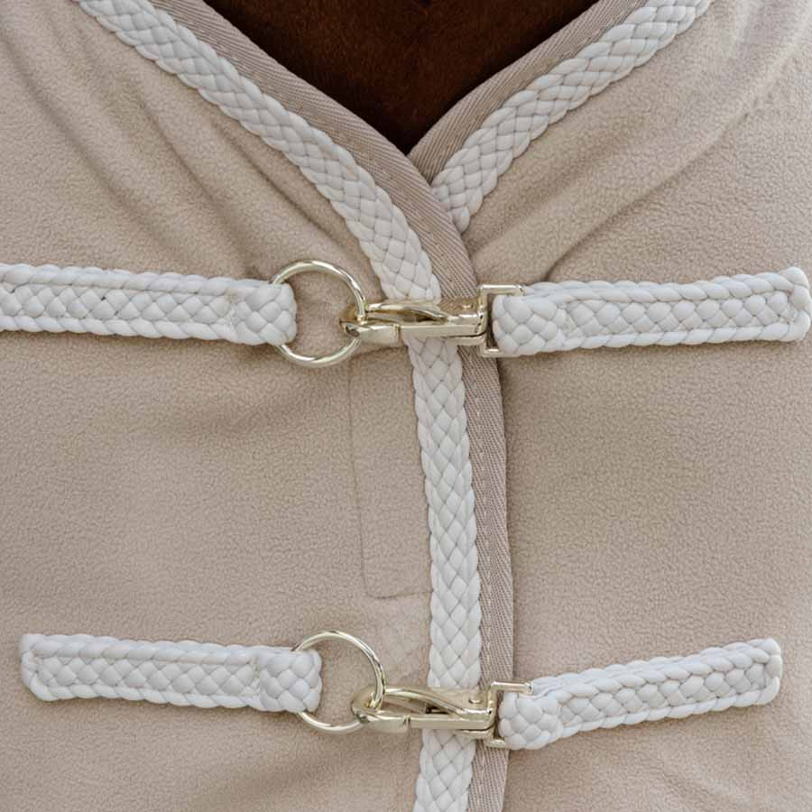 Fleecedecke Plaited Rope Beige