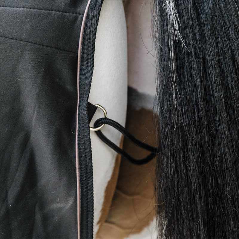 Abschwitzdecke Fleece Schwarz