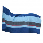 Fleece-Decke Heavy Square Streifen Marineblau