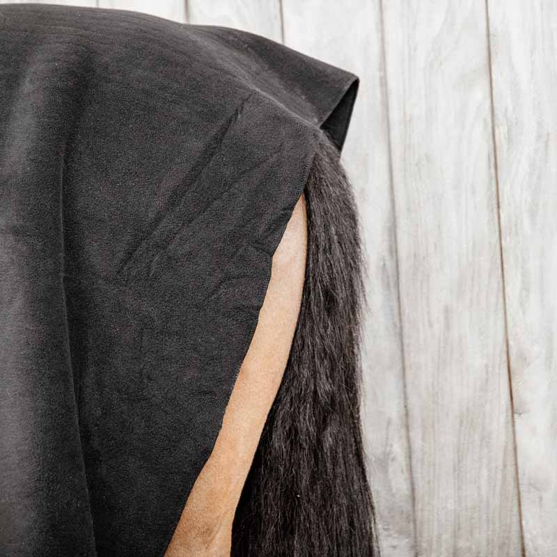 Fleece-Decke Heavy Square Schwarz