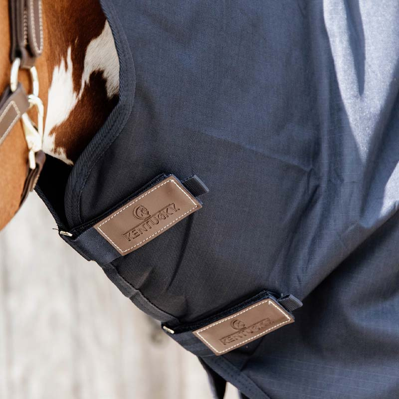 Turnout Rug mit Hals All Weather Quick Dry Fleece 0g Marineblau