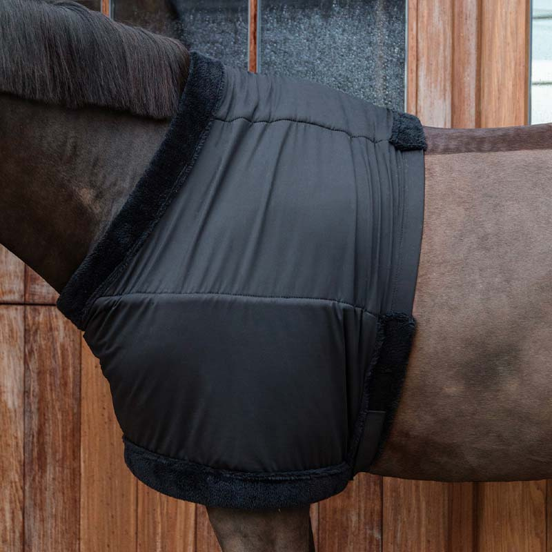 Brustschutz Fauxfur Schwarz