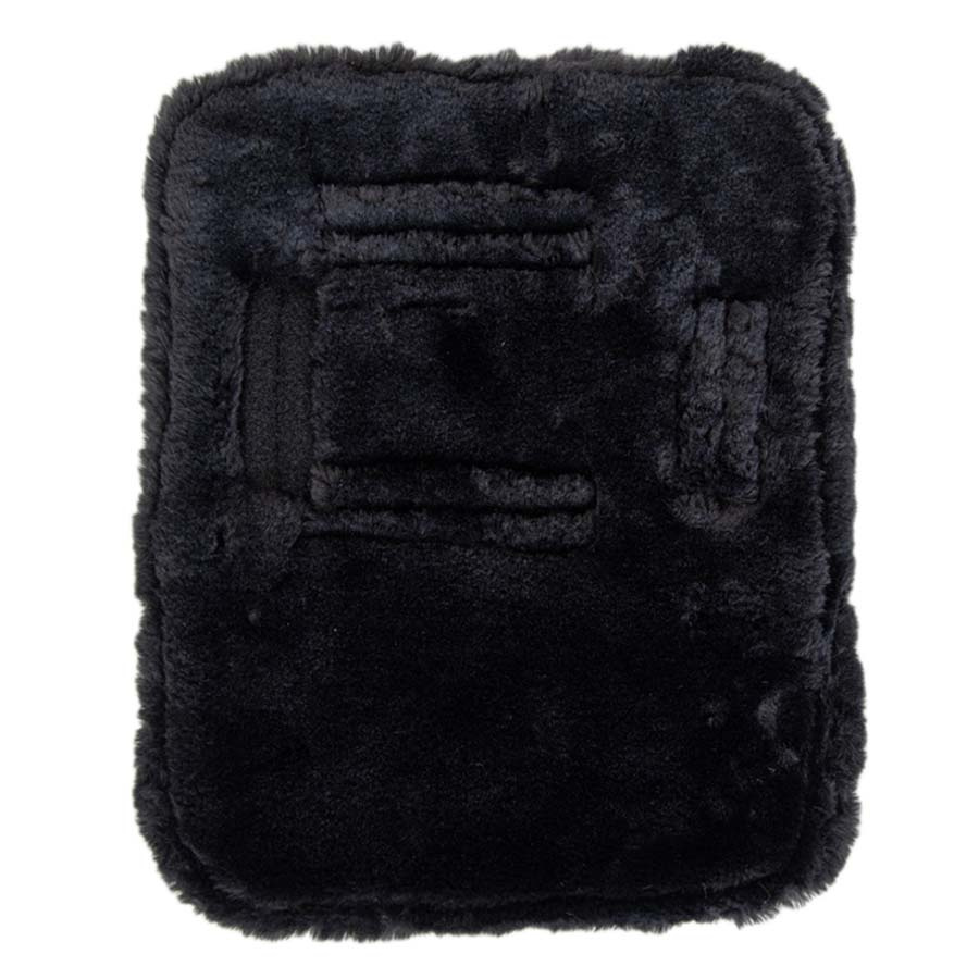 Brusterweiterung Vegan Sheepskin 2 Buckles Schwarz