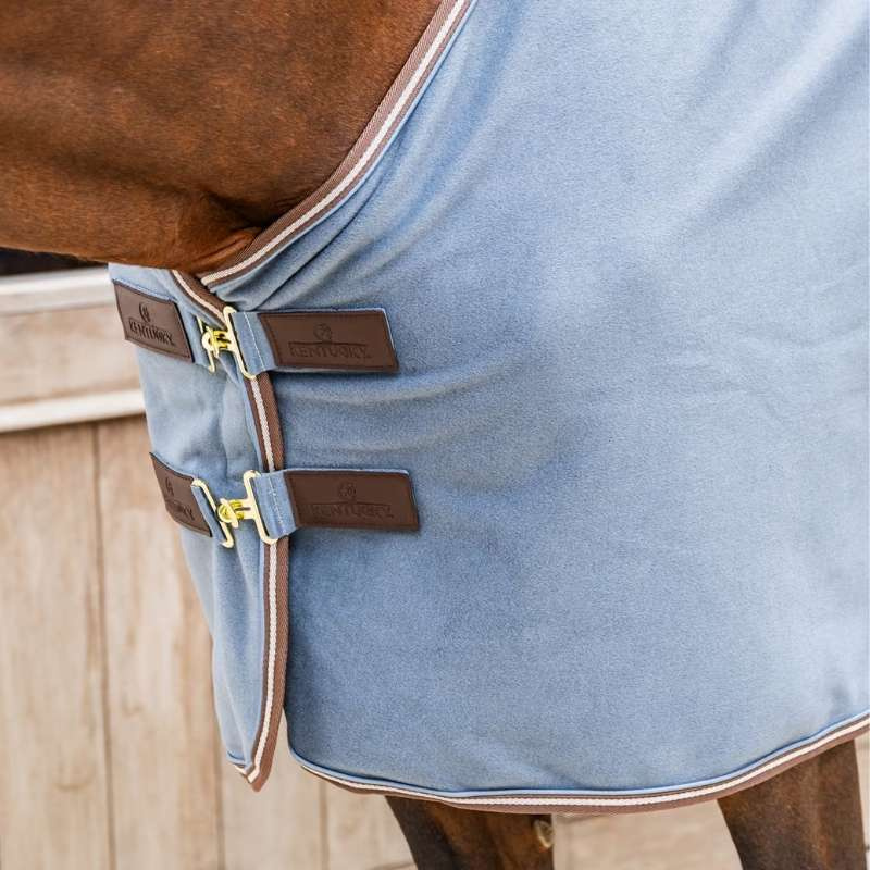 Fleecedecke Heavy Melange Blau