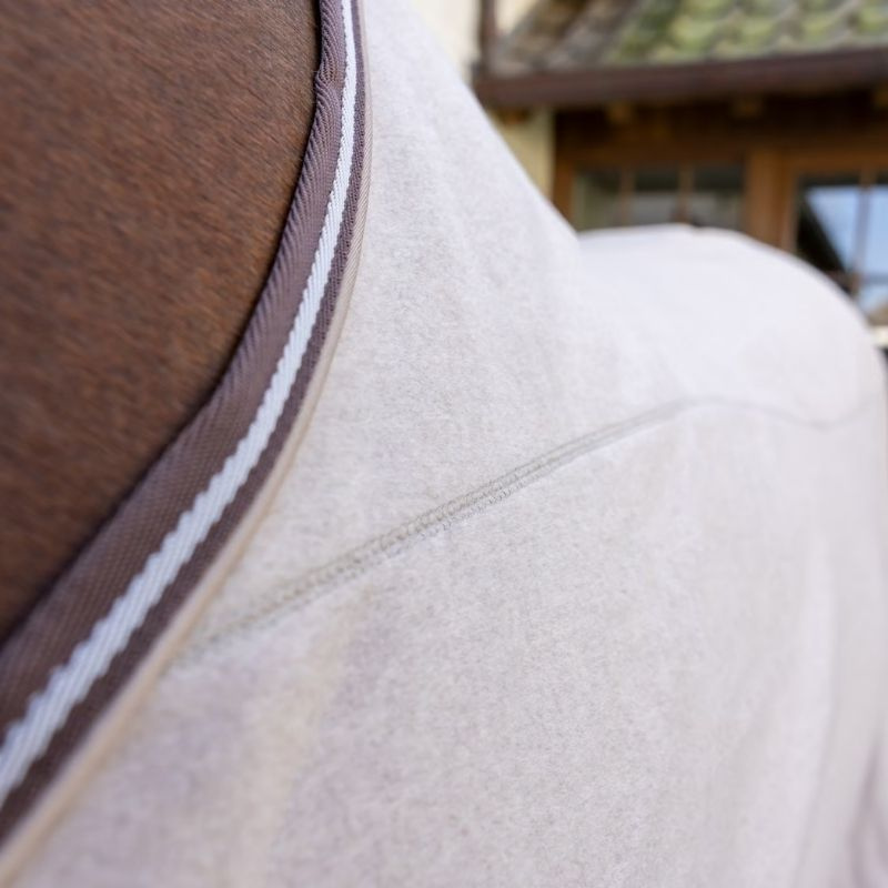 Fleecedecke Heavy Melange Beige