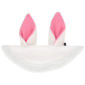 Haube Kaninohren Weiß/Rosa Haube Kaninohren Weiß/Rosa