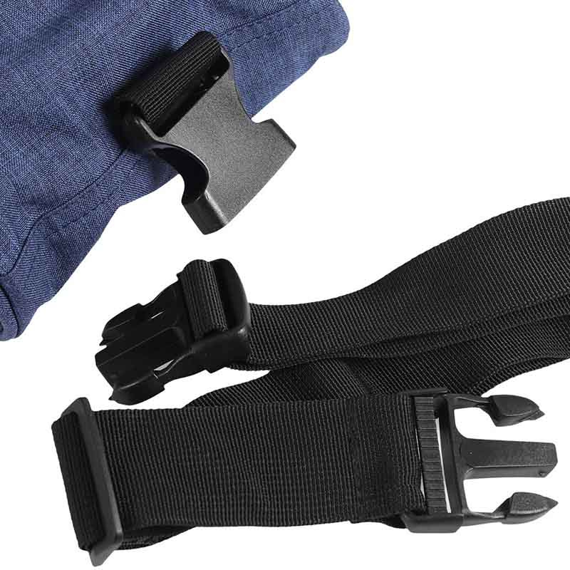 Stiefeltasche Divided Blau