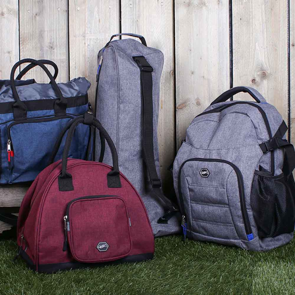 Stiefeltasche Divided Grau