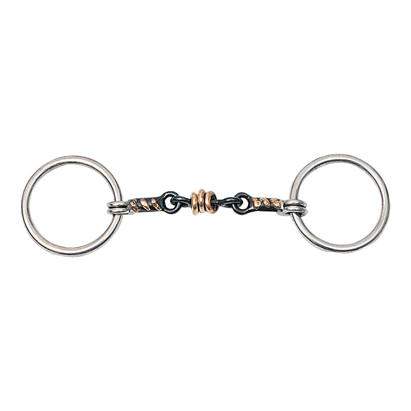Doppelt gebrochenes Gebiss Sweet Iron mit Rollen HG