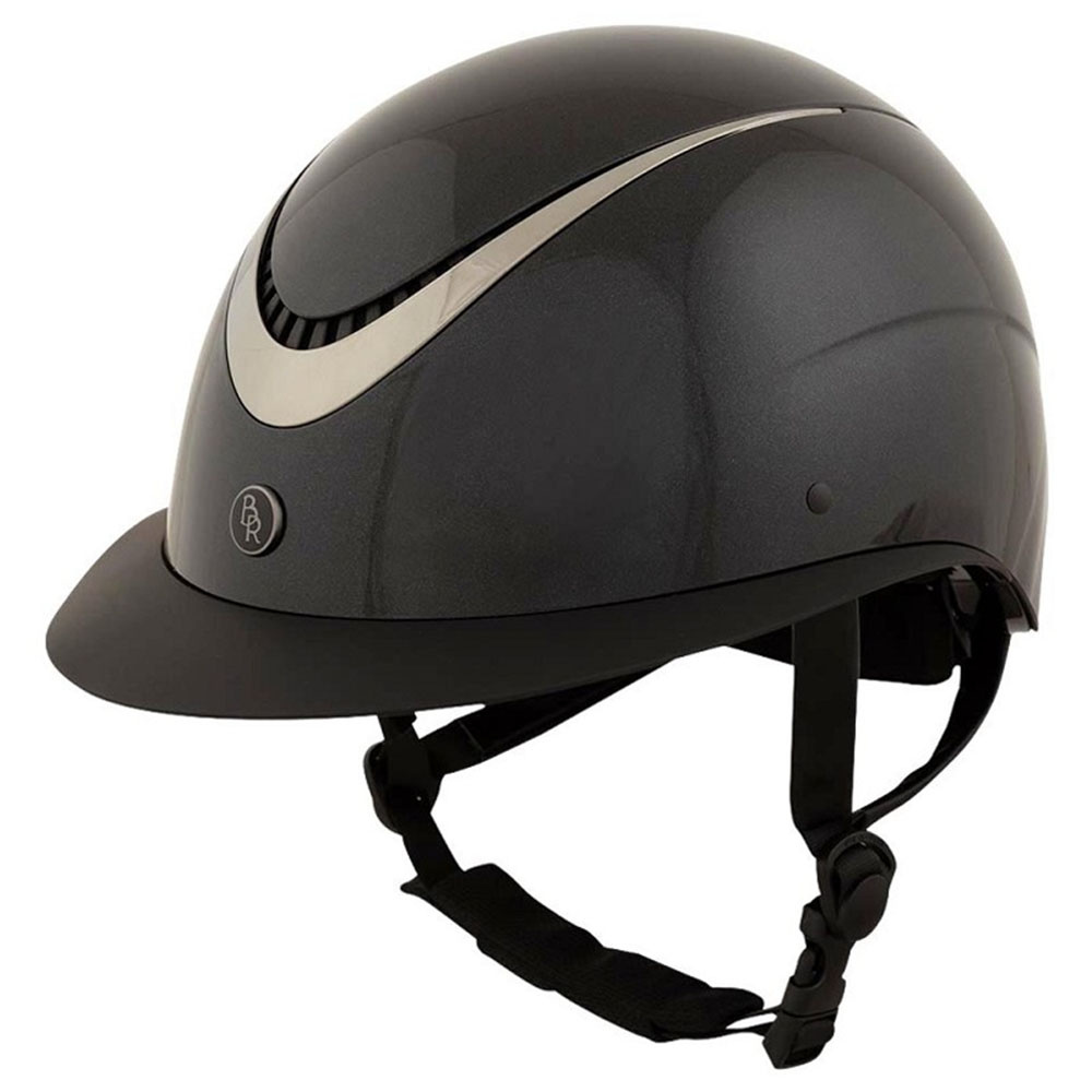 Reithelm Theta Plus Glänzend Schwarz/Gunmetal