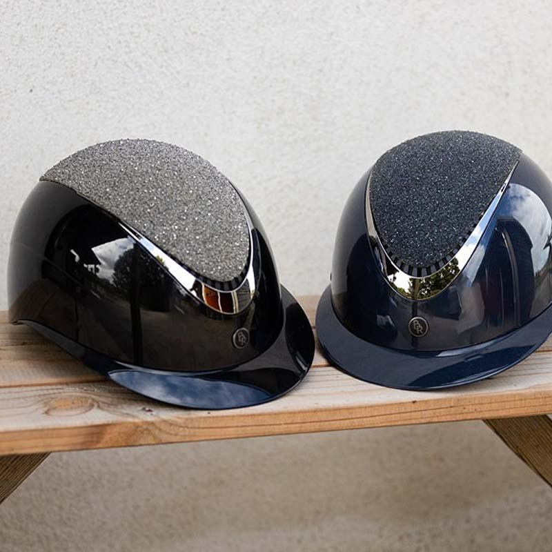 Reithelm Theta Glamourös Glänzend Schwarz/Gunmetal